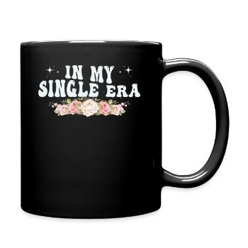 Dans mon ère de célibataire drôle de vie de célibataire - Mug uni - noir - Droite
