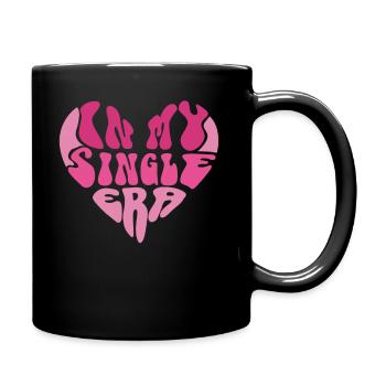 Dans mon ère de célibataire drôle de vie de célibataire - Mug uni - noir - Droite