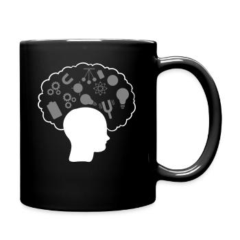 Physik Gehirn Wissenschaftsprofessor - Tasse einfarbig - Schwarz - Rechts