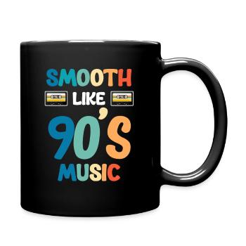 Gentle as the music of the 90s Boomer Funny - Full Colour Mug - black - Right