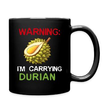Durian Fruit Lover Drôle Durio Zibethinus Hommes - Mug uni - noir - Droite