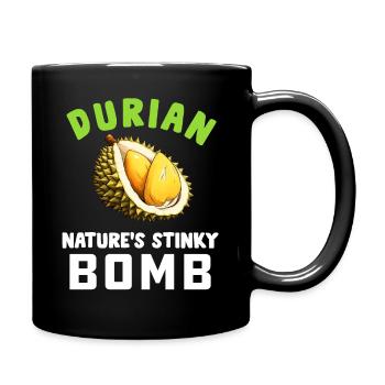 Durian Fruit Lover Drôle Durio Zibethinus Hommes - Mug uni - noir - Droite