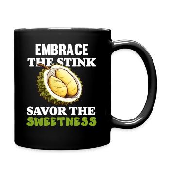 Durian Fruit Lover Drôle Durio Zibethinus Hommes - Mug uni - noir - Droite