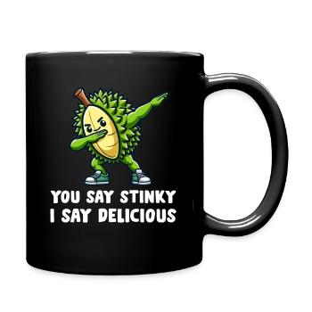 Durian Fruit Lover Drôle Durio Zibethinus Hommes - Mug uni - noir - Droite