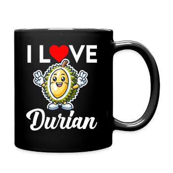 Durian Fruit Lover Drôle Durio Zibethinus Hommes - Mug uni - noir - Droite
