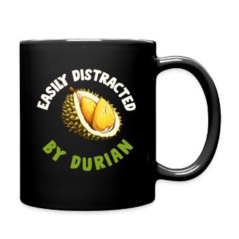 Durian Fruit Lover Drôle Durio Zibethinus Hommes - Mug uni - noir - Droite