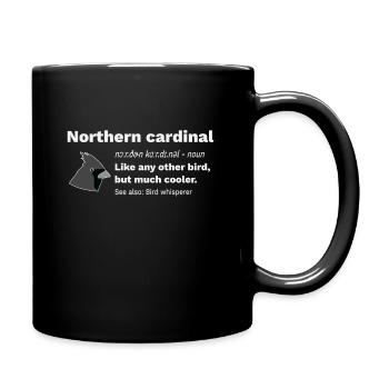 Cardinal du Nord Cardinal Rouge Drôle Définition - Mug uni - noir - Droite