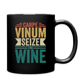 Carpe Vinum Saisir le vignoble viticole - Mug uni - noir - Droite