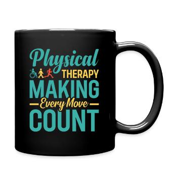 Physiotherapist Physiotherapist Physiotherapy - Full Colour Mug - black - Right