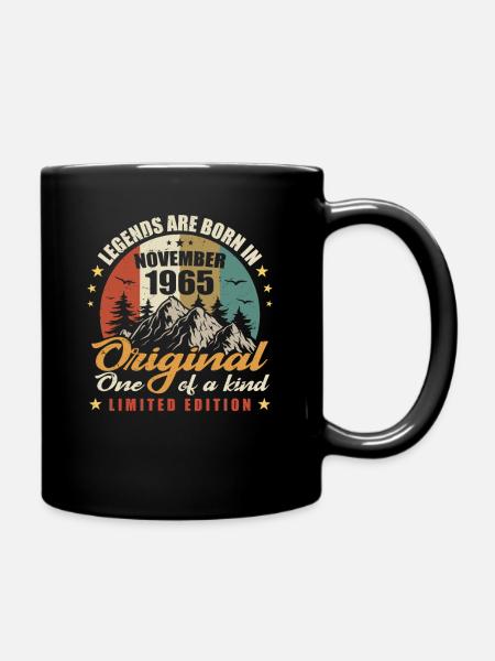 Légendes Sont Nées en Novembre 1965, Original 1965 - Mug uni - noir