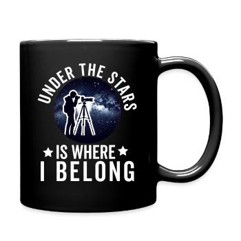 Astrophotography Astrophotographer Astronomy - Full Colour Mug - black - Right