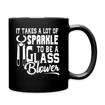 Glassblowing Proud To Be A Glassblower - Full Colour Mug - black - Right