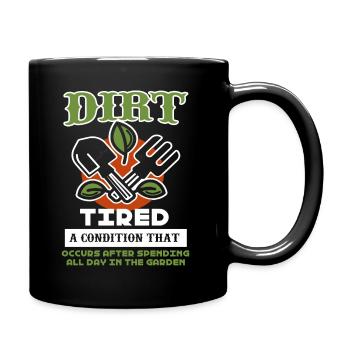 Gardening Spent All Day In The Garden - Full Colour Mug - black - Right