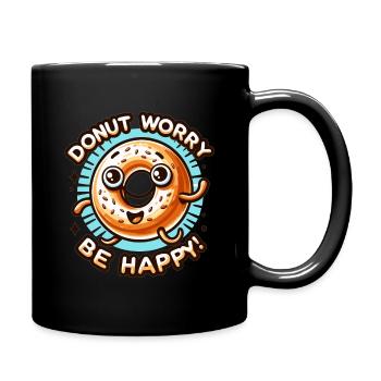 DonutWorry (en anglais seulement) - Mug uni - noir - Droite