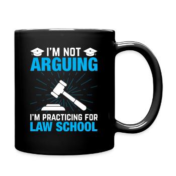 Anwalt Jura Student Anwalt Schule - Tasse einfarbig - Schwarz - Rechts