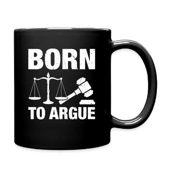 Avocat Né Pour Défendre Avocat - Mug uni - noir - Droite