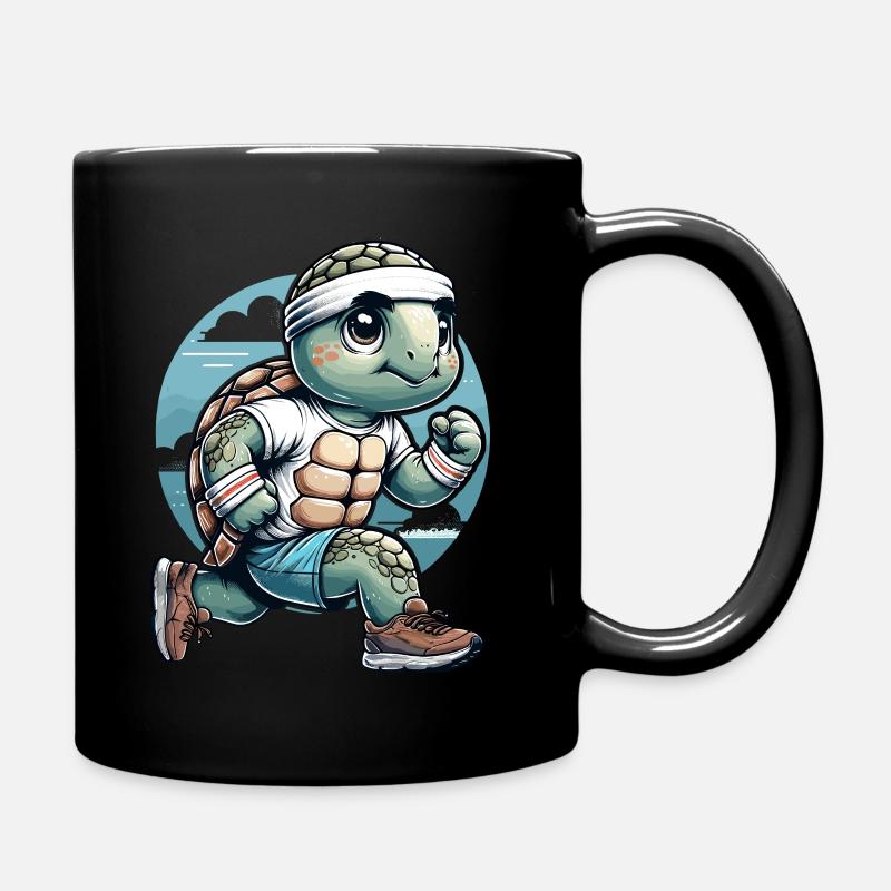 Jogging Runner Cadeau Marathon Semi-Marathon - Mug uni - noir