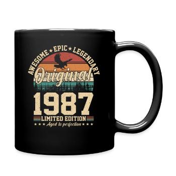 1987 - A legendary year - Full Colour Mug - black - Right