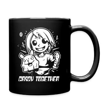 Anime Bunny et Anime Girl : Fou ensemble - Mug uni - noir - Droite