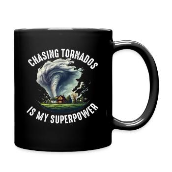 Tornado Chaser Storm Chasing Men Women Kids - Full Colour Mug - black - Right