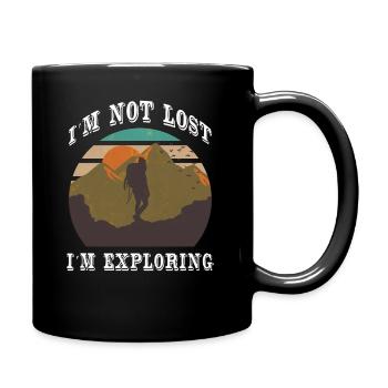 Bergsteiger Toprope Klettern Outdoor Wandern - Tasse einfarbig - Schwarz - Rechts