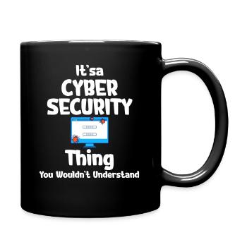 C’est une question de cybersécurité que vous - Mug uni - noir - Droite