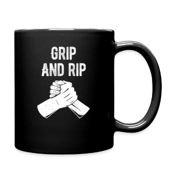 And Rip Arm Wrestler Tournament Fighting Competition - Full Colour Mug - black - Right