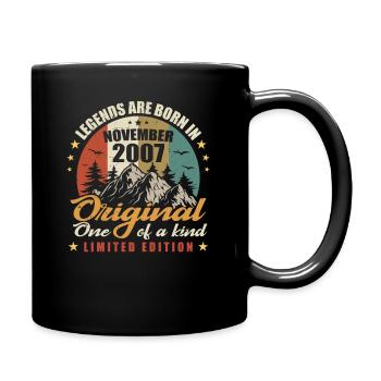 Legends were born in November 2007, original 2007 - Full Colour Mug - black - Right