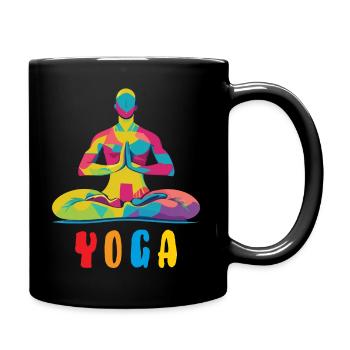 Yoga / Namaste / Zen - Mug uni - noir - Droite