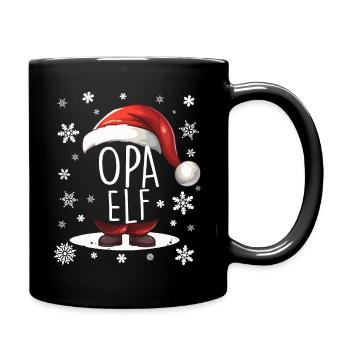 Opa Elf - Tasse einfarbig - Schwarz - Rechts