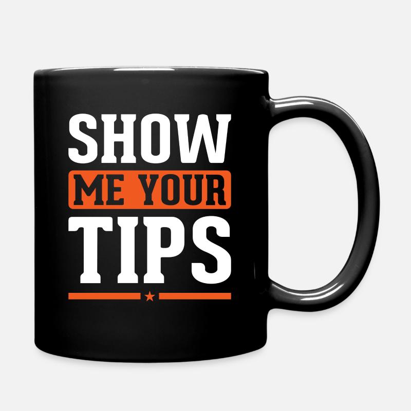 Pourboires de serveur Pourboire Serveuse Café Checkout - Mug uni - noir