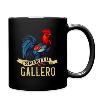 Gallero Pelea De Gallos Hombre Papá Padre Tío - Full Colour Mug - black - Right