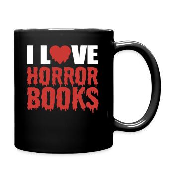 Horrorbuchliebhaber Geisterjäger - Tasse einfarbig - Schwarz - Rechts