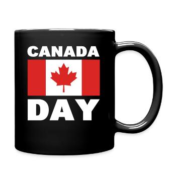 Canada Day Geograph - Tasse einfarbig - Schwarz - Rechts