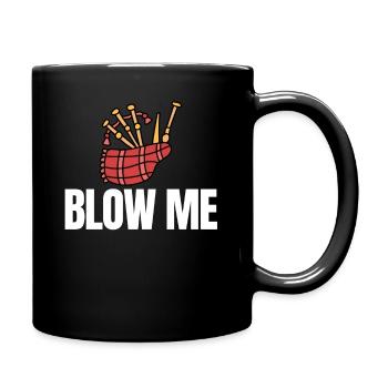 Blow Me Cornemuse amateur de cornemuse cornemuse - Mug uni - noir - Droite