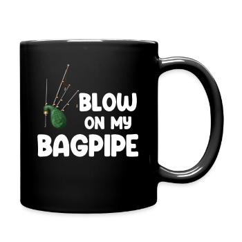 Soufflez sur ma cornemuse Cornemuse classique - Mug uni - noir - Droite
