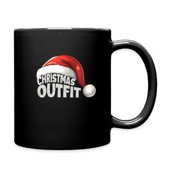 Christmas Outfit - Full Colour Mug - black - Right