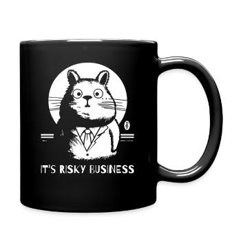 business, hamsters - Full Colour Mug - black - Right