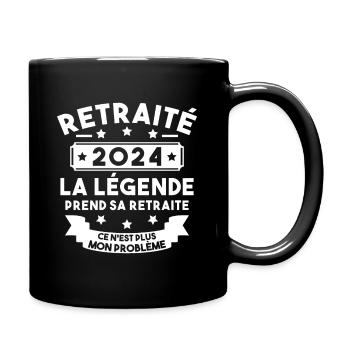 Retraité 2024 Pour Homme Femme Départ Retraite - Mug uni - noir - Droite