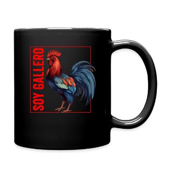 Gallero Pelea De Gallos Hombre Papá Padre Tío - Full Colour Mug - black - Right