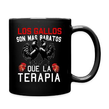 Gallero Pelea De Gallos Hombre Papá Padre Tío - Full Colour Mug - black - Right
