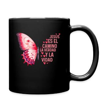 Camiseta Cristiana Para Mujer En Espanol Spanish - Full Colour Mug - black - Right