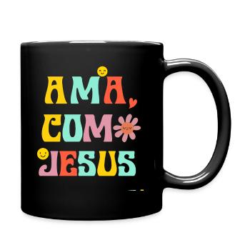 Camiseta Cristiana Para Mujer En Espanol Spanish - Full Colour Mug - black - Right