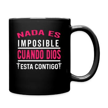 Camiseta Cristiana Para Mujer En Espanol Spanish - Full Colour Mug - black - Right