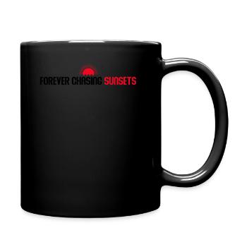 Forever Chasing Sunsets Retro Summer Vacation - Full Colour Mug - black - Right