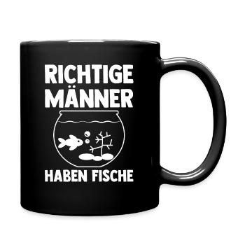 Aquarium Aquaristik Fische - Tasse einfarbig - Schwarz - Rechts