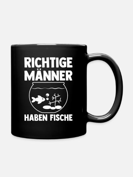 Aquarium Aquaristik Fische - Tasse einfarbig - Schwarz