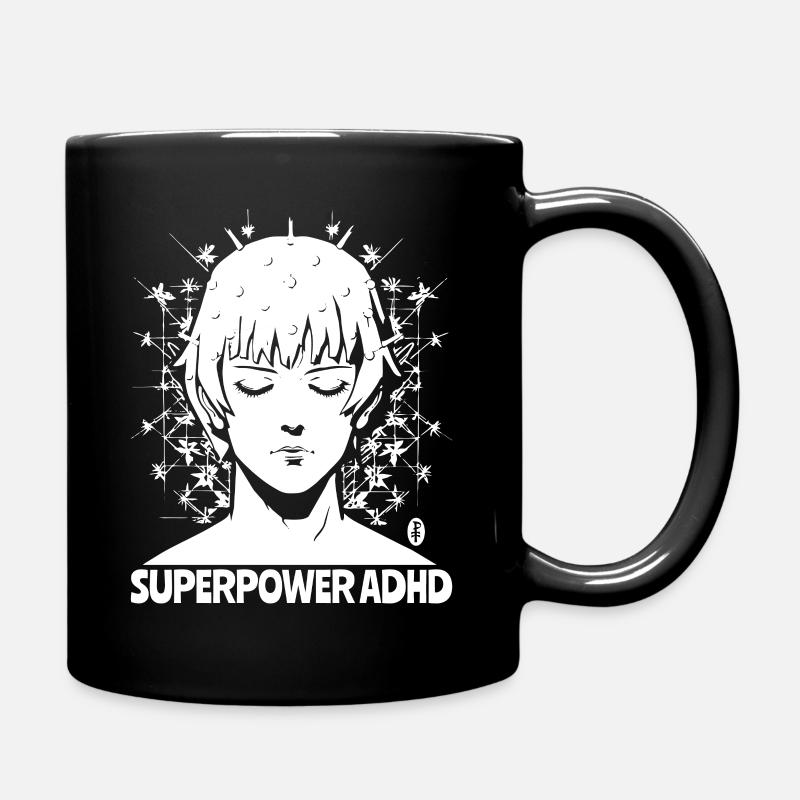 ADHS ist meine Superkraft - Tasse einfarbig - Schwarz