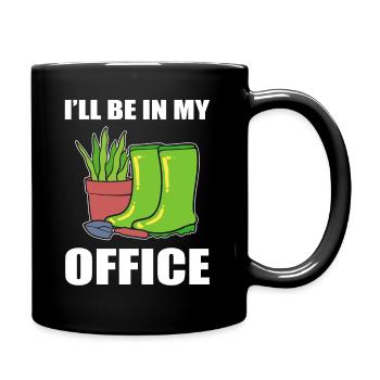 I'll Be In My Office Greenskeeper - Tasse einfarbig - Schwarz - Rechts