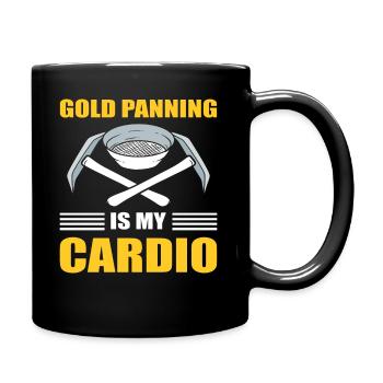 Goldmine Minenarbeiter - Tasse einfarbig - Schwarz - Rechts